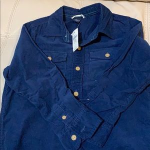 NWT long sleeve shirt, navy blue, size 5